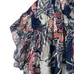 Ciebon Hilma Metallic Silver Blue Floral Dress size XL NO BELT Photo 5