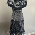 Marc Anthony By Anthropologie Embroidered Pommed Midi Dress Off The Shoulder Belted Sz 2 Photo 6