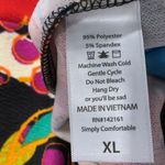 LuLaRoe Cassie Pencil Skirt Tulip Floral Zig Zag Garden Party Stretchy Size XL Photo 4