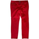 Ralph Lauren Lauren  Women’s Size 14 Red Cotton Twill Trousers Pants Photo 1