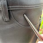 Banana Republic faux leather front black pants. Sz 6 Photo 11