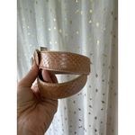 The Ritz Accessory Collection Vintage Women's Tan Genuine Snake Skin Belt S Photo 3