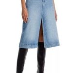 DL1961 Alma A Line Denim Midi Skirt Blue Womens Size 26 Photo 0