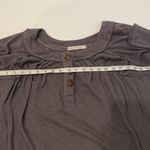 We The Free  Free People Waffle Knit Henley Thermal Top Sz M Stretch Bohemian Photo 6