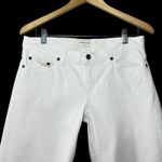 Simon Miller Lamere White Crop Jeans 27‎ USA Raw Hem Straight Wide Leg Denim Photo 4