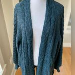 Universal Threads Universal Thread Heather Teal Blue Blouson Sleeve Long Duster Cardigan Sz Small Photo 7
