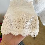 4SI3NNA Women’s Blouse Small White Lace Bridal Romantic Cottage Cottagecore Photo 6