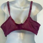 Cacique Unlined Pink Lace Sequin Velvet Seriously Sexy Underwire Bra Size 40B Photo 2