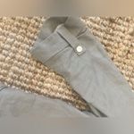 ZARA  Women's Gray Blazer 100% Linen 3/4 Sewed Sleeve Open Front size medium Photo 1