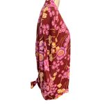 Vintage 70s Bouncing Bertha's Banana Blanket Red Flower Short Kimono Size Medium Photo 1