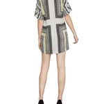 BCBGMAXAZRIA BCBG Black Combo Batik Shift Mini Dress Size Lg Photo 3