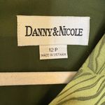 Danny & Nicole Vintage Inspired Green Midi Dress Resortwear Print Boho Artsy 12P Photo 3