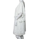 Old Navy Tunic Dress Womens Medium White Flutter Sleeve Square Neck Boho Photo 2