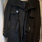 Green With Envy Black Trench Coat Photo 0