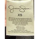 Jessica Simpson Long Sleeve Metallic Sleeve Detail Knit Dress Size X Small Photo 5