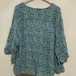 Cynthia Rowley  Size 3X Top Long Sleeve Floral Stretchy Spring Easter Shirt Photo 6