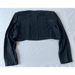 Dawn Joy Fashions Long Sleeve Cropped Jacket Shoulder Pads Size 7 Photo 3