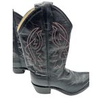 Old West Black Cowboy Boots 8110 Cushion Comfort Cowgirl Western Size 7 Photo 1