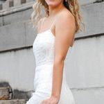 Lulus Romantic Fate White Lace Bodycon Mini Dress Photo 2