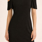 Michael Kors  Black Cold Shoulder T-Shirt Dress Size S Photo 0