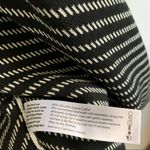 Eileen Fisher  Bracelet Stripe Silk Cotton Drape Cardigan in Black Cream Medium Photo 9