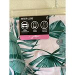 Gottex  Pastel Pink Tropical Palm Active Biker Shorts Phone Pocket Small NEW NWT‎ Photo 6