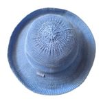 Wallaroo Petite Victoria Wide Brim Hat Travel Packable Soft Blue Beach Poolside Photo 3