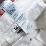 Levi's 94 Baggy White Gray Bleached Noir Straight Leg Jeans Women's Size 34 x 31 Photo 6