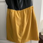 Strapless Mini Dress Yellow Size 6 Photo 2