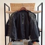 Talbots NWT Woven Boucle Black and White Tweed Blazer w/Grosgrain Trim, 14 Photo 5