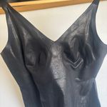 Knix Paypaya Black Box Thong Bodysuit Leather Shiny Size XL New Photo 3