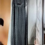 Forever 21  Black Patterned Maxi Spaghetti Strap Dress Size Medium Boho Photo 3