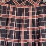 Romwe Skirt Plaid Pleated School Mini High Waist Preppy Dark Academia Sz Medium Photo 4
