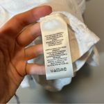 Free People Market Embroidered White V-Neck Tee Top Boho Flowy Medium Photo 8