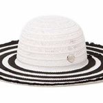 Betsey Johnson NWT  Stripe Sun Hat Photo 0