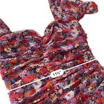 ZARA  Floral print ruched puff sleeves mini dress sweetheart neck ditsy Size XS Photo 8