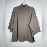 Ralph Lauren Lauren  Lambswool/Cashmere Blend Brown Poncho Cut Turtleneck Sweater Photo 8