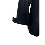 Diane Gilman Y2K  100% Silk Black Button-Up Long Sleeve Shirt Bead Detailing Sz M Photo 4