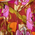 Vtg Size S Dress 60s Paradise Hawaii Honolulu Maxi Tropical Bright Floral Long Photo 6