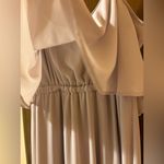 Show Me Your Mumu Caitlin Ruffle Maxi Dress in Light Taupe Photo 5