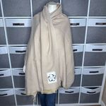 Ted Baker Women's Oversized Hety Herringbone Scarf Pink & Tan Photo 1