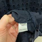 Sail To Sable  Eyelet Ruffle Dress Navy Blue Womens Size 0 Photo 6