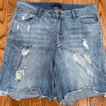Fashion to figure  Blue Distressed Jean Shorts Photo 0