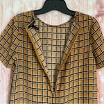 Forever 21  Mustard Yellow Plaid Sheath Dress Photo 8