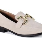 Anthropologie Diba True Size 10 About It Slip On Loafers Suede Leather Beige 54925 Appel Crisp Photo 0