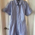 Emporio Armani  Waist Tie Midi Dress Size 48 Color Blue Photo 0