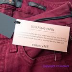 New! Jen 7, 7 for all mankind dark burgundy skinny legging ankle jeans, size 0 Red Photo 11