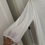 Lulus  Long Sleeve Shift Dress White Photo 1