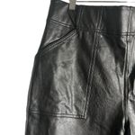 Spanx Black Faux Leather Jogger Pants Plus Size 1X Photo 8