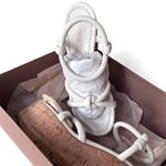 Gianvito Rossi  Alma Knotted Leather Ankle-Strap Platform Sandal Size 38 Photo 5